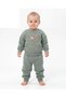 Cool Embroidered Baby Girl Set 3 Threaded 100% Cotton 6-9Months 9-12Months 12-18Months 18-24 Months Top and Bottom 2-Piece Baby Girl Set Winter Baby Set Girl's Sweater Pajamas - 2