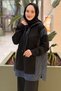 Fuat Gürşen Hooded Front-Zip Denim Combination Cap and Trousers Set - 3