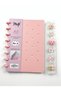 A5 Charmlı Perforated Notebook Pin It DIY Ring Bound Lined Pastel Pink - 3