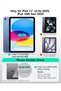 عبوة من قطعتين لحماية شاشة جهاز iPad A16، الإصدار 11/10 (شاشة بحجم 11/10.9 بوصة)، زجاج بدرجة صلابة 9H. - 2