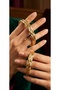 Gold Color Plated 2Pcs Baklava Bracelet - 3