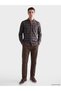 Quality Parts from Çelebi Store Standard Fit Checked Embroidered g Gabardine Men's Shirt - 2