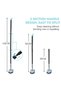 Floor Scrub Brush, 3-In-1 Tile Tub Floor Scrubber with Adjustable Long Handle Shower Cleaner Brush and 3 Detachable Replacement Brush Heads for Cleaning Bathroom Kitchen Walls Tub Tile - 6