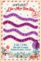 Lilac and Purple Glitter Ornament 4 Pieces 2 Meters Total 8 m 6.5 cm Christmas Tree Decoration - 2