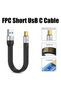 كابل USB C قصير 5.3 بوصة، كابل شحن سريع USB A إلى USB C بقوة 60 واط، يدعم مزامنة البيانات بسرعة 10 جيجابت في الثانية، 3 أمبير سريع الشحن - 4