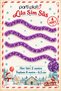 Lilac Glitter Ornament 4 Pieces 2 Meters Total 8 m 6.5 cm Christmas Tree Decoration - 2