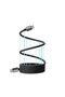 240W Magnetic Charging Cable, Self Organized Fast Charging Type-C Data Cable, Absorption Coiled Phon