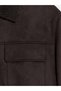 Rmz Gi̇yi̇m Farkiyla Standard Fit Fur Collar Men's Suede Coat - 3