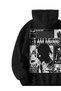 Unisex Black Oversized Hoodie - Playboi Carti I Am Music Printed 3 Thread Ş Fleece-Lined Sweatshirt - 3