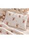 Ftbabycollection Double-Sided Knitted Pique and Muslin Baby Blanket Set White 3 Pieces – 90X110 cm - 2