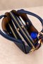 Women's Small Size 3-Compartment Stylish Hand and Shoulder Bag with Scarf (23X18 cm) - 4