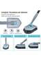 Floor Scrub Brush, 3-In-1 Tile Tub Floor Scrubber with Adjustable Long Handle Shower Cleaner Brush and 3 Detachable Replacement Brush Heads for Cleaning Bathroom Kitchen Walls Tub Tile - 2