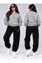 Street Fashion Leopard Pattern Oversized Crew Neck Tracksuit Set 👑 ✨ - 3