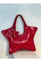 Stella Star Form Charm Detailed Casual Patent Leather Faux Leather Shoulder Bag