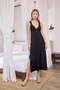 Lace and Low-Cut Nightgown - 5