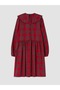 Girl's Plaid Pattern Sweater Dress Set - 5