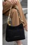 Women's Suede Puppy Shoulder Bag Set 26X16 cm - 3