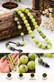 Men's Gift Natural Stone Prayer Beads - 8 mm Habbe Size & Hematite Detailed Stylish Design