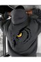 Men's 3 Thread Raster Printed Hooded Sweatshirt