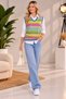 Women's Cotton Striped Sweater