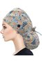 Adjustable Working Cap with Button, Cotton Working Hat Sweatband, Elastic Bandage Tie Back Hats - 2