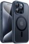 Magnetic Matte Case for iPhone 15 Pro, Black
