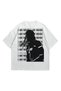 Women Men White Playboi Carti I Am Music Printed Oversize Crew Neck Short Sleeve T-Shirt