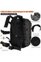 Black Tactical Backpack, Military Backpack, Molle Backpack - 4