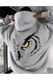 Men's 3 Thread Raster Printed Hooded Sweatshirt