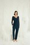 Backless Long Sleeve Pajama Sets in Tulle and Lace Pieces - 2