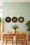 Tree of Life 3-Piece Round Painting Set with String Mdf Wood Wall Decor Layered Look - 2