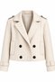 Agli̇mmer Zr Women's Double-Breasted Collar Sleeve Belt Detailed Comfortable Fit Short Cashmere Coat - 3