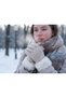 Women's Knitted Fur Ankle-Length Touchscreen Compatible Winter Gloves - 2