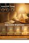 Solid Wood Tripod Table Lamp, Bedside Lamp with Dimmer & Timer - 3