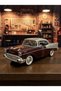 Motormax 1957 Chevy Bel Air Classic Model Car Mm-73228 Claret Red - 5