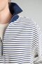 Slim Fit Crew Neck Striped Thick Sweatshirt Fabric Sweatshirt J1258Ax26Wn - 4