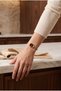 Women's Steel Watch Gold Color Burgundy Dial Premium Old Money Vintage Oval Case Classic Stylish Elegant Bracelet Model Women's Wristwatch |   Limited Edition 2027 - 6