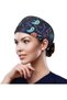 Adjustable Working Cap with Button, Cotton Working Hat Sweatband, Elastic Bandage Tie Back Hats - 3