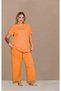 Short Sleeve Lace Detailed Plus Size Pajama Set - 2