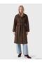 Peak New Season Brown Belted Women's Cashmere Coat