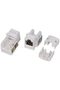 ® RJ45 Socket Cat6 Network Single Port Flat Face Wall Plate with Keystone Jack (2 SET) - 2