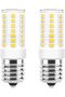عبوة من قطعتين: مصباح LED E17 قابل للتعتيم 5 واط ضوء نهاري 6000 كلفن، بقاعدة لولبية صغيرة للثلاجة والميكروويف