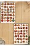 280 Pieces Autumn Themed Sticker Book 8 Pages A5, Agenda Journal Scrapbook Planner Stb00006 - 6
