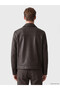 Esvab • Modern & Distinctive Standard Fit Men's Leather Look Coat - 5