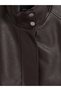 Esvab • Modern & Distinctive Stand Collar Women's Leather Look Jacket - 8