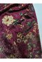 Patterned Gold Leather Velvet Fabric - 5