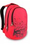 School Backpack Bird and Tree Patterned 3 Compartments 8504 Red - 2