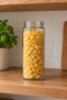 Set of 6 500 Cc Long Glass Food Jars, Sauce Jam Dry Food Jar with Metal Lid - 7