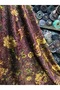 Patterned Gold Leather Velvet Fabric - 7