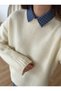 Plaid Roll Neck Oversize Knitwear Sweater - 2
